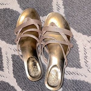 Vince Camuto Rose Gold Strappy Sandal